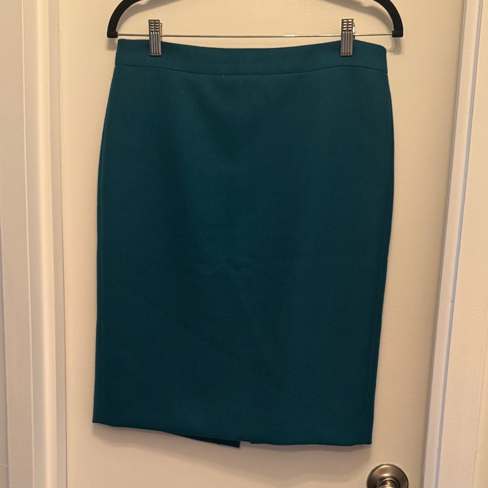 J. Crew Teal Pencil Skirt